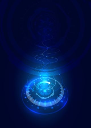 科技科幻未来仪表盘HUD界面UI图标数据图形图案