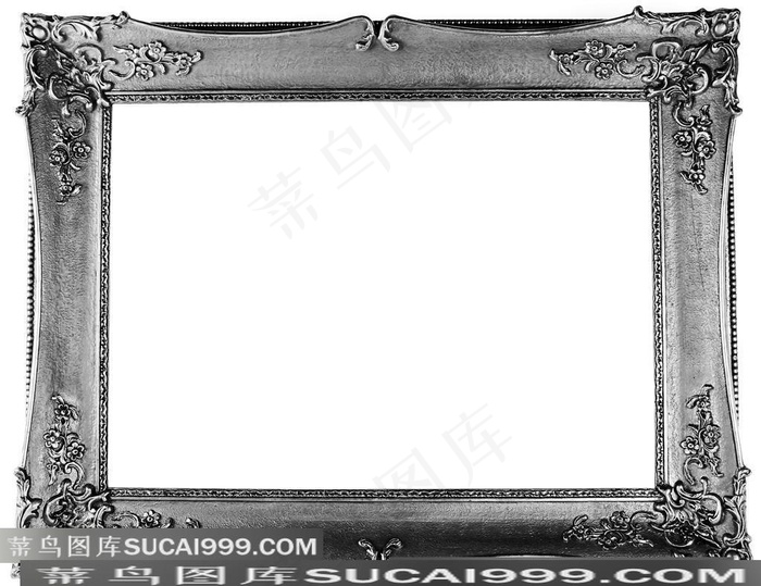 银色古典的相框