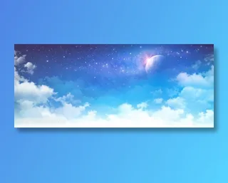 蓝天宇宙景色高清图片