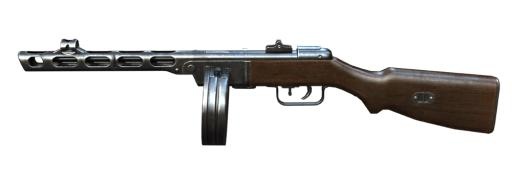 PPSh-41 PNG免抠(1000x360)