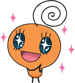 橘色卡通人物可爱