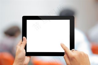 正在操作平板的手高清图片