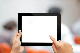 正在操作平板的手高清图片