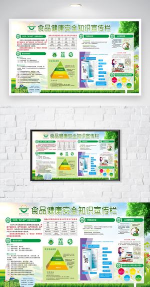 传统食品安全宣传展板