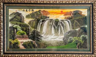 大幅旭日东升十字绣图片