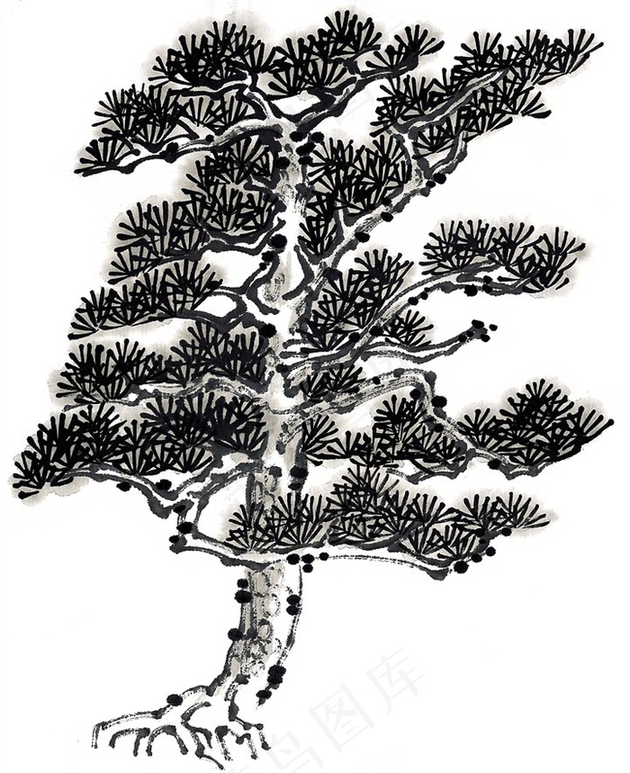 古木艺术绘画摄影图片