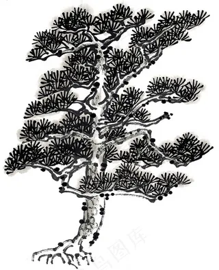 古木艺术绘画摄影图片