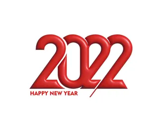 设计 2022 数字 新年 素材