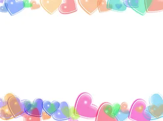五颜六色的爱心气球