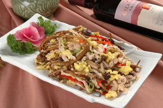 CXC00285茶树菇苜蓿炒肉丝