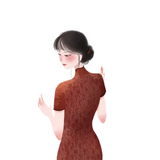 传统旗袍美女 (28)