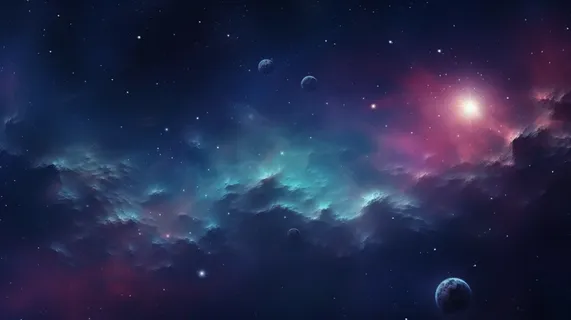 星空宇宙星云粒子渲染背景素材