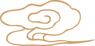 中式传统祥云中国风古典水纹吉祥图案免抠