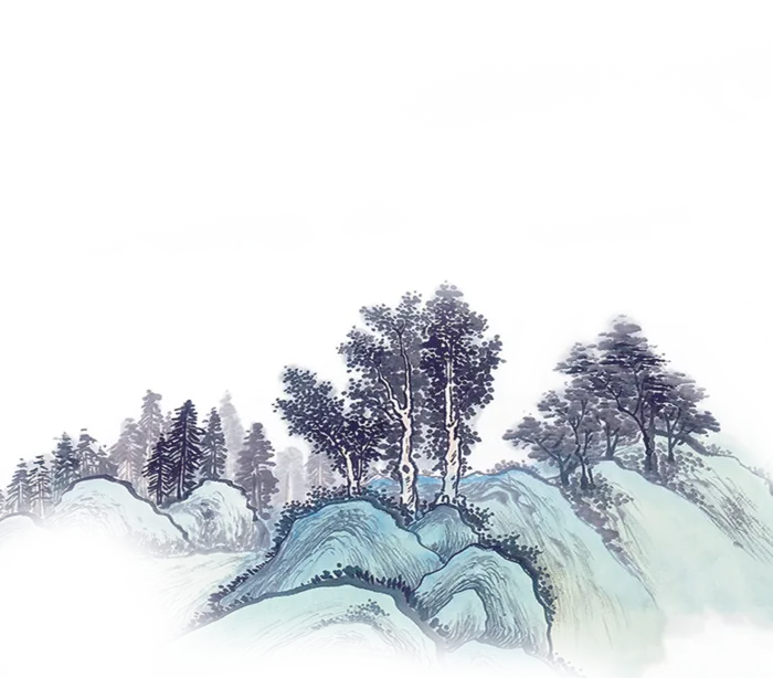 山水画素材中国风水墨画素材元素中国画