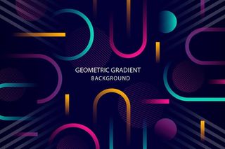 炫酷几何渐变抽象背景设计图片