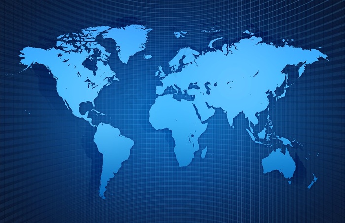 世界地图网络科技图