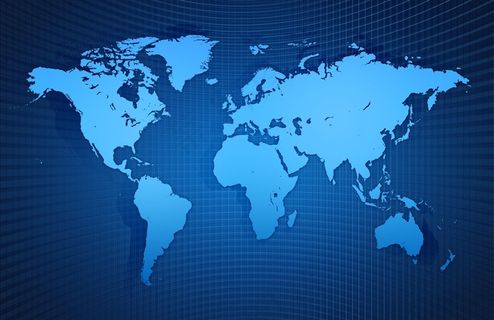 世界地图网络科技图
