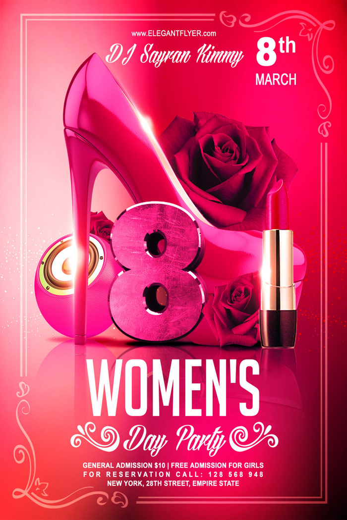 2022三八妇女节女王女神节活动设计促销海报宣传模板