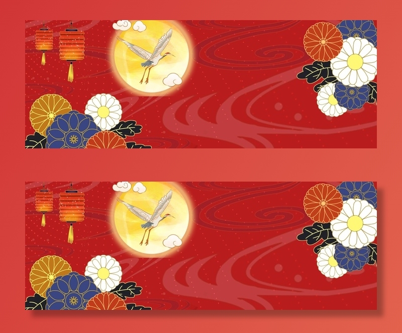 国潮风格海报背景