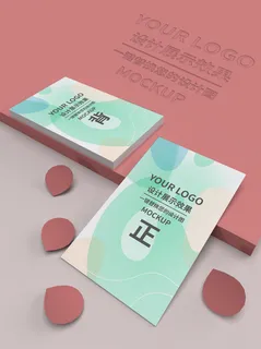 高端大气商务名片样机