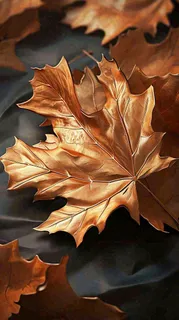 秋叶秋天落叶金黄色秋分