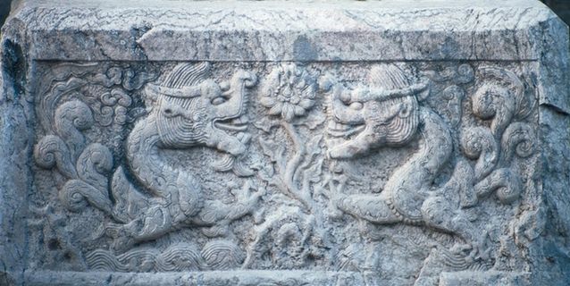 浮雕石刻古建筑美图素材