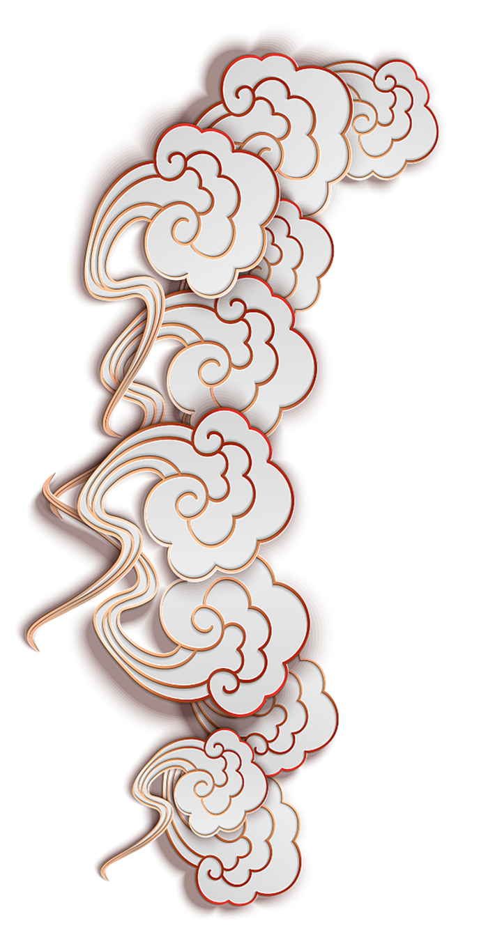 中国祥云春节传统中国风元素_PNG免扣