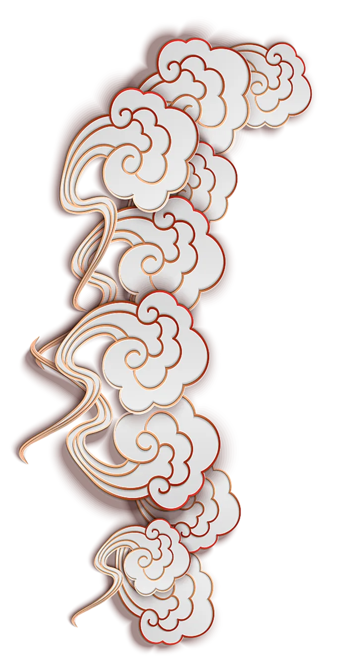 中国祥云春节传统中国风元素_PNG免扣