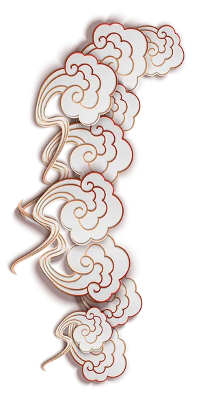 中国祥云春节传统中国风元素_PNG免扣