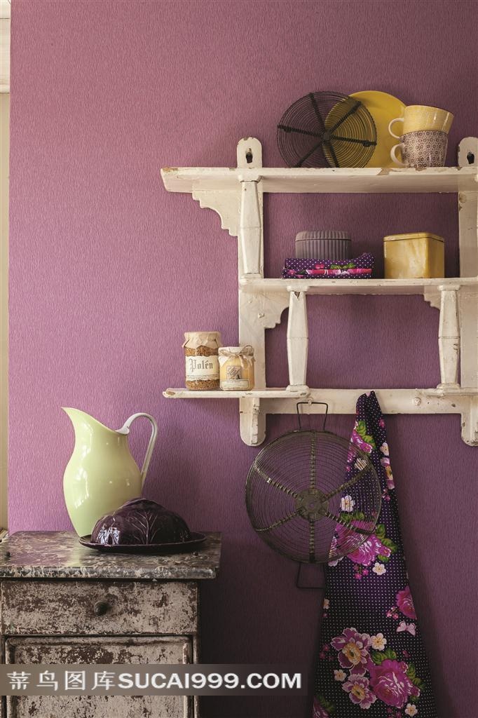 欧美室内效果图紫色