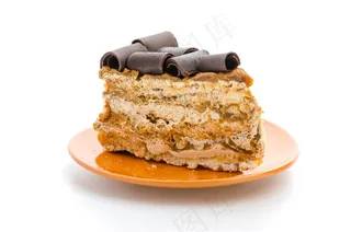 巧克力榴莲班戟蛋糕高清图片