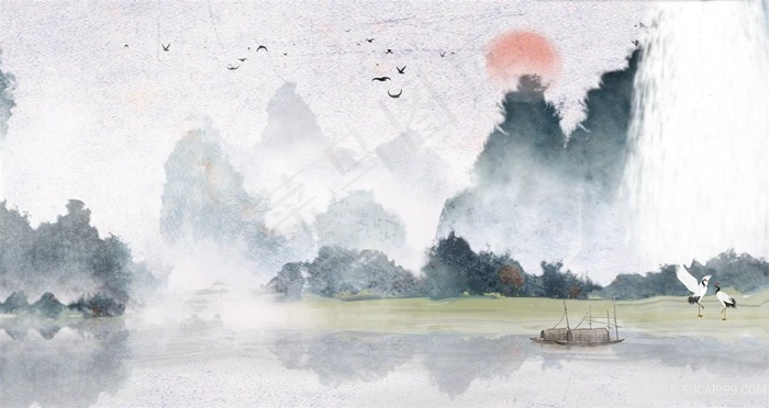 中国风古典山水画