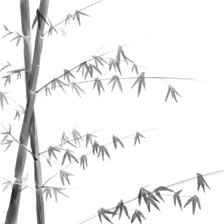 竹子水墨画中国风国画墨水书法竹子画