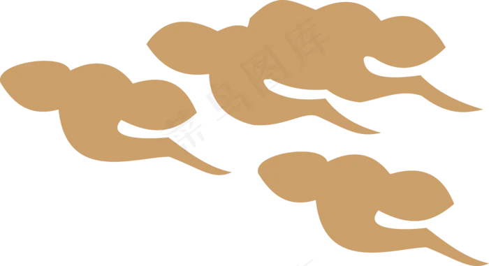 中式传统祥云中国风古典水纹吉祥图案免抠