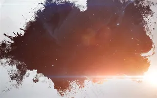 水墨喷溅抽象星空光效背景高清图片