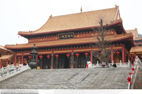 寺院风光-大雄宝殿侧面
