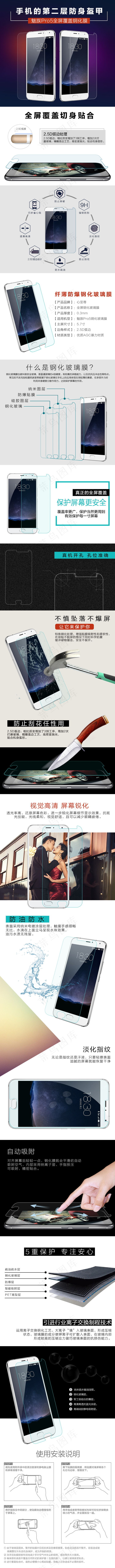 钢化膜详情页25psd模版下载
