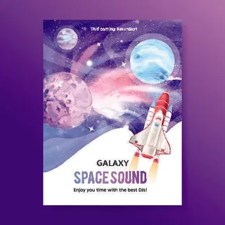 太空宇航员插画