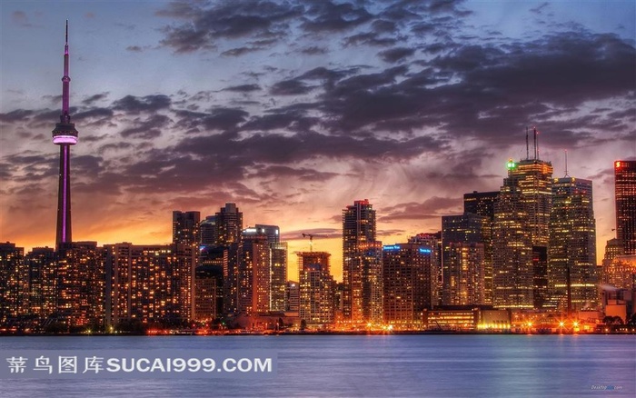 多伦多城市迷人夜景摄影