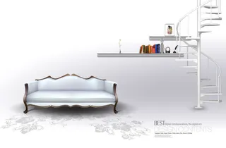 简约家庭室内风格PSD素材