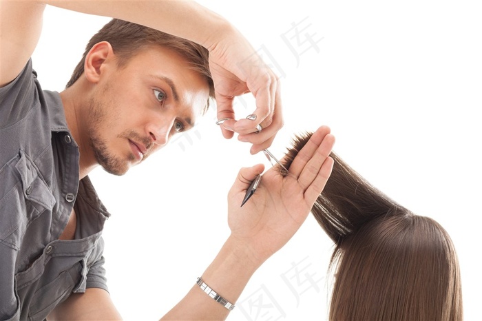 男士理发师理发图片美容图片