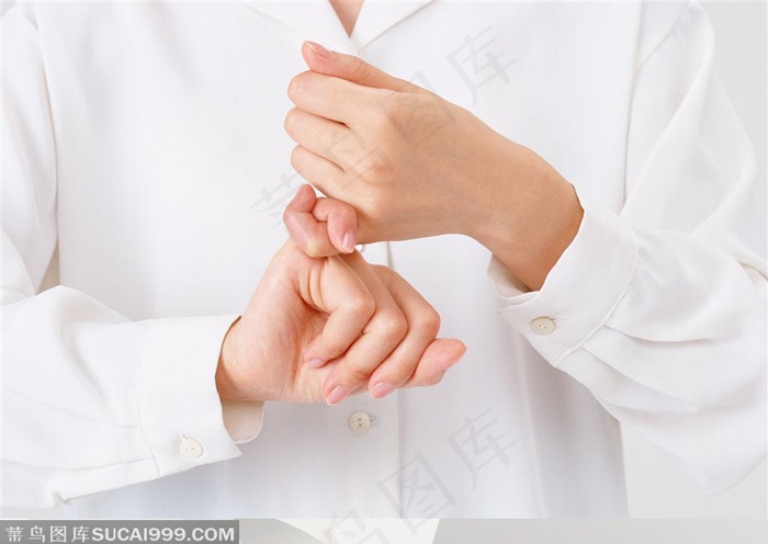 人物手势元素-医生护士手势特写