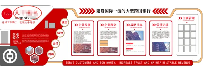 红色文化墙  海报  红色  公司cdr矢量模版下载