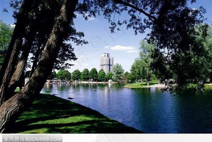 幽美的湖边美景