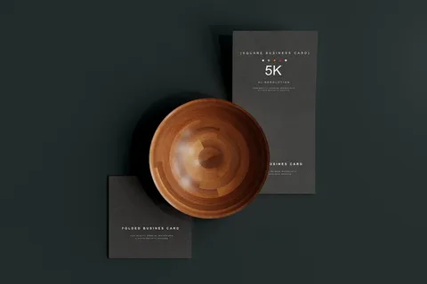 高端暗黑文具类文创VI样机模板