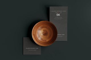 高端暗黑文具类文创VI样机模板