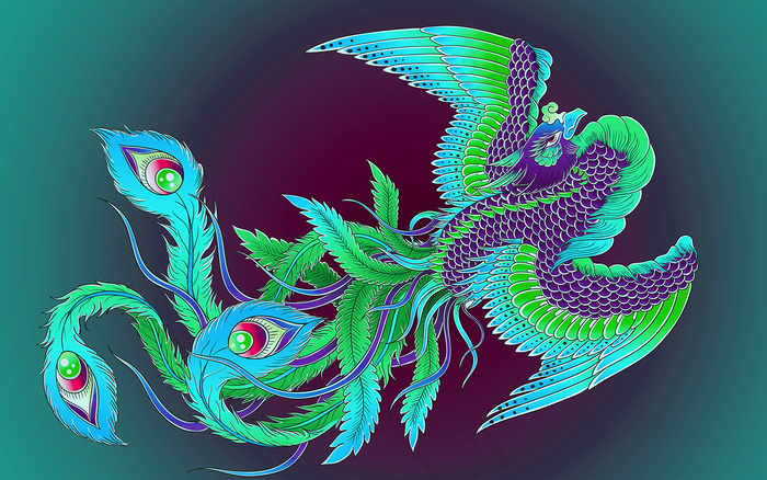 中国风古风国潮祥云旭日背景