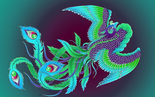 中国风古风国潮祥云旭日背景