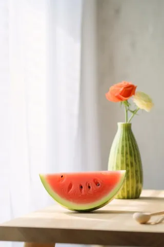 简约西瓜夏季清新背景