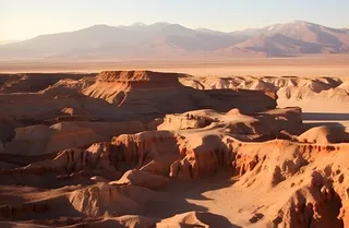 西北荒漠山风景背景